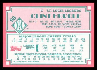 1990 Topps Senior League